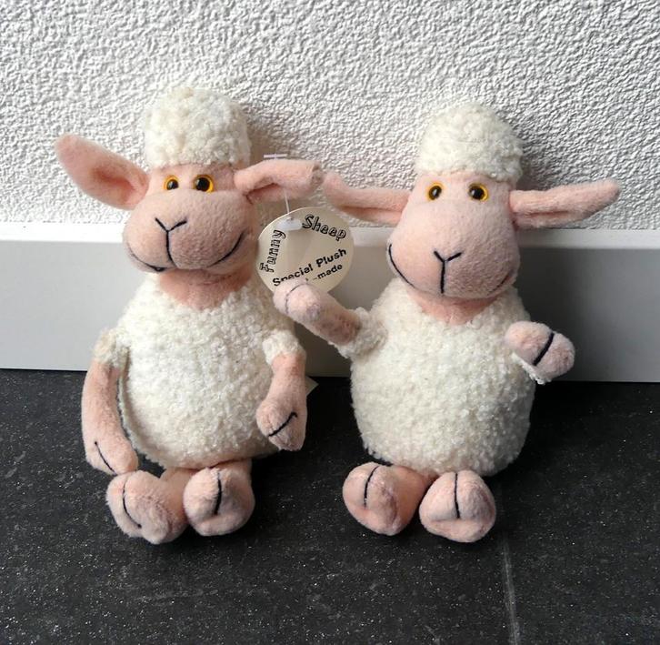 Funny Sheep schaap knuffel schapenknuffels vintage pluche, Kinderen en Baby's, Speelgoed | Knuffels en Pluche, Gebruikt, Overige typen