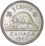 Canada - 5 cent 1963 - Circulated, Postzegels en Munten, Munten | Amerika, Verzenden, Noord-Amerika, Losse munt