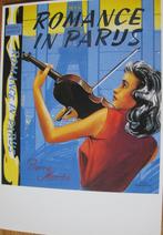 omslag ontwerp Romance in Parijs - Hans Borrebach - 1959, Verzenden, 1980 tot heden, Ongelopen, Overige thema's