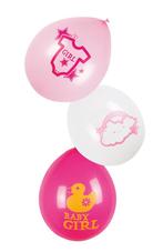 Ballonnen baby girl (53214), Hobby en Vrije tijd, Feestartikelen, Nieuw, Versiering, Ophalen of Verzenden, Geboorte of Huwelijk