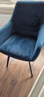 3 blauwe stoelen 1 jaar oud van kick collection, Ophalen, Drie, Blauw, Zo goed als nieuw