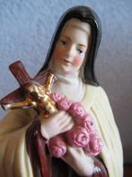 antiek heilig beeld - Heilige Theresia - bisque porselein, Antiek en Kunst, Antiek | Religie, Ophalen