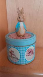 Pieter konijn Beatrix Potter vintage blikje 1997, Verzamelen, Blikken, Verzenden, Zo goed als nieuw, Overige