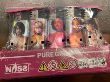 50X Aansteker Pute Girls Print klik navulbaar beschikbaar voor biedingen