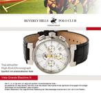 Beverly Hills Polo Club Vista Grande Blackline 3 Chronograaf, Sieraden, Tassen en Uiterlijk, Overige merken, Leer, Staal, Polshorloge