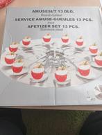 13 delig amuseset nieuw in doos, Huis en Inrichting, Keuken | Servies, Ophalen, Nieuw, Overige stijlen, Bord(en)