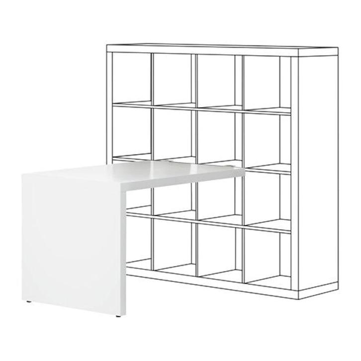 IKEA Kallax Bureau - Perfect voor kleine ruimtes!, Huis en Inrichting, Kasten | Boekenkasten, Zo goed als nieuw, 50 tot 100 cm