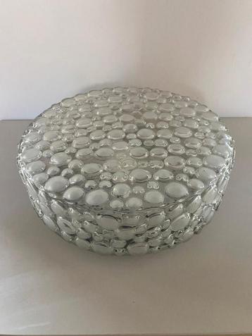 Vintage bubbleglass wand-/plafondlamp, Hustadt, Duitsland beschikbaar voor biedingen