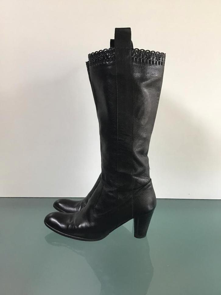 GRATIS VERZENDEN | Kekke leren zwarte laarzen 39, Kleding | Dames, Schoenen, Zo goed als nieuw, Hoge laarzen, Zwart, Verzenden