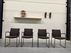 4 Nieuw Leolux Talos eetkamerstoel Feltwool bruin Stoel, Huis en Inrichting, Stoelen, Leolux, Bruin, Nieuw, Ophalen of Verzenden