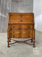 Mooie anieke klep houten bureau, Huis en Inrichting, Bureaus, Ophalen