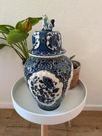 Te koop geweldige dekselvaas van Boch Royal Sphinx, Antiek en Kunst, Ophalen of Verzenden