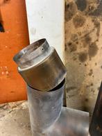 Rvs schoorsteen buis 150 mm, Ophalen, Gebruikt, Houtkachel, Vrijstaand