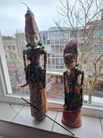 Te koop 2 prachtige Wajangpoppen, Antiek en Kunst, Ophalen
