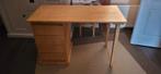 Massief grenen houten bureau 120x76x60 cm (bxhxd), Ophalen, Gebruikt