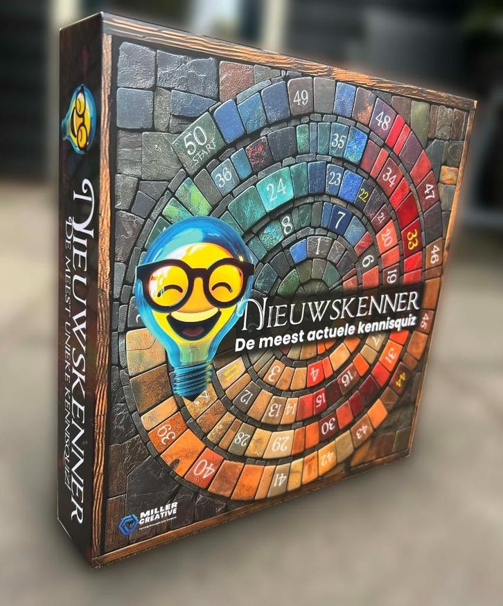 NIEUWSKENNER, het meest actuele spel ter wereld!, Hobby en Vrije tijd, Gezelschapsspellen | Bordspellen, Nieuw, Een of twee spelers