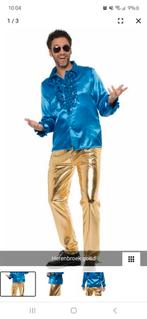 Gouden broek maat S/M Nieuw in verpakking Leuk voor carnaval, Kleding | Heren, Ophalen of Verzenden, Nieuw, Carnaval