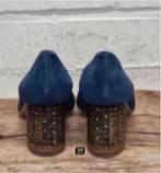 JHAY - Prachtige suedeleren pumps maat 40 - Nieuw €105, Blauw, Nieuw, Ophalen of Verzenden, X