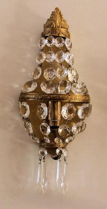 Wand zaklampje met glazen diamantjes beschikbaar voor biedingen