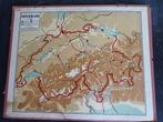 Schoolplaat landkaart Zwitserland, Ophalen of Verzenden, Aardrijkskunde