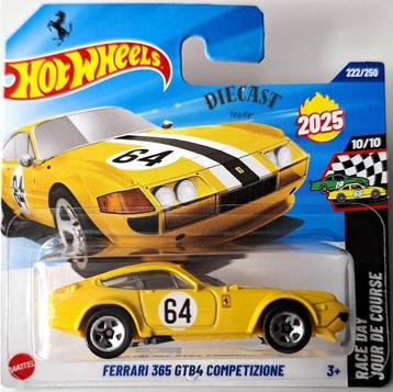Hot Wheels Ferrari 365 GTB4 Competizione, yellow beschikbaar voor biedingen