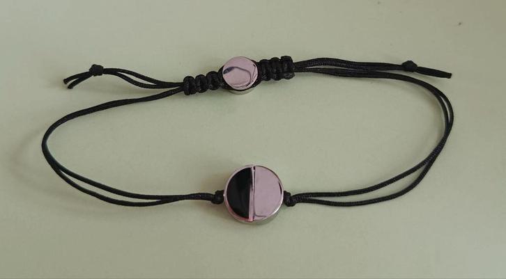 Verstelbare armband met ronde hanger van Energetix, Sieraden, Tassen en Uiterlijk, Armbanden, Nieuw, Staal, Zilver, Ophalen of Verzenden