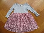 H&M Jurk met tule rok met pailletten Grijs/Roze Mt 110/116, Meisje, H&M, Ophalen of Verzenden, Zo goed als nieuw