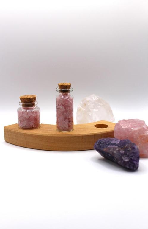 Jaarring steker Rozenkwarts, Sieraden, Tassen en Uiterlijk, Edelstenen, Nieuw, Ophalen of Verzenden