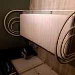 Wit buizenbed evt met matras, Huis en Inrichting, Slaapkamer | Matrassen en Bedbodems, Ophalen, Gebruikt, Eenpersoons, 90 cm