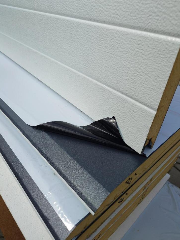 Geïsoleerde (overhead) deurpanelen antra graniet (B1), Doe-het-zelf en Verbouw, Deuren en Horren, Zo goed als nieuw, Garagedeur