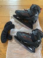 Oxelo Fit 100 verstelbare schaatsen maat 35-38 zwart, Zo goed als nieuw, IJshockeyschaatsen, Ophalen, Overige merken