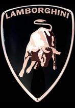 Lamborghini Bord Schild Logo Embleem Emaille Formule 1, Verzamelen, Ophalen of Verzenden, Gebruikt, Auto's