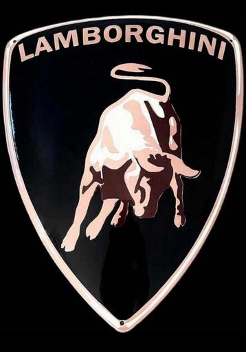 Lamborghini Bord Schild Logo Embleem Emaille Formule 1 beschikbaar voor biedingen