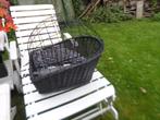 zwarte mand + korf achterop elektrische fiets 53x35 cm zgan, Ophalen of Verzenden, Zo goed als nieuw, Riet