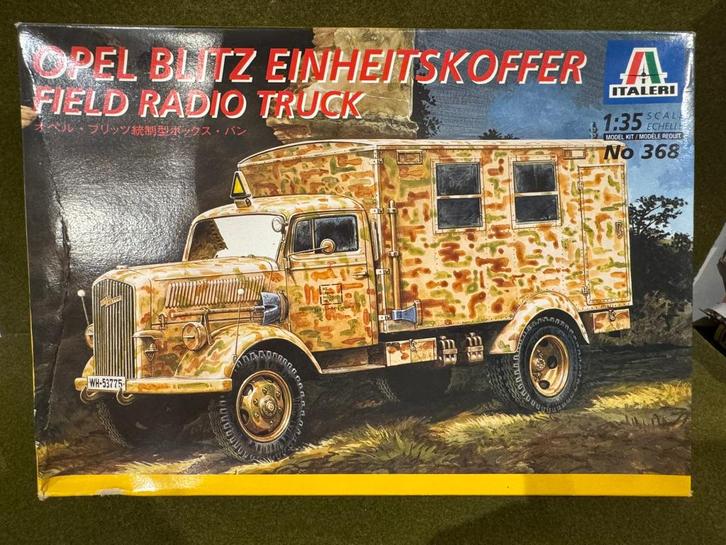 Italeri 368 1/35 Opel Blitz radio truck + Verlinden & Eduard, Hobby en Vrije tijd, Modelbouw | Auto's en Voertuigen, Nieuw, Truck