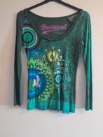 Desigual longsleeve, Ophalen of Verzenden, Lange mouw, Gedragen, Groen