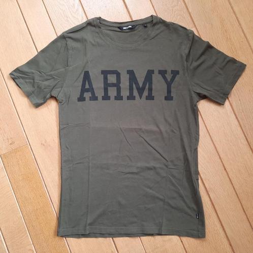 Only & Sons t- shirt legergroen zwart ARMY maat M - nieuw -, Kleding | Heren, T-shirts, Nieuw, Maat 46 (S) of kleiner, Zwart, Ophalen of Verzenden