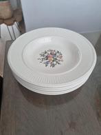 Wedgwood conway diep borden soepborden 5x 22cm, Huis en Inrichting, Keuken | Servies, Ophalen of Verzenden, Zo goed als nieuw