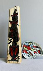 Marcello Fantoni schaaltje en kruik Drioli keramiek vintage, Antiek en Kunst, Antiek | Keramiek en Aardewerk, Ophalen of Verzenden