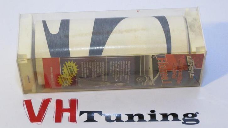 Autostyle TR5001Z Flame 1 striping zwart 2x 100x16CM, Auto diversen, Tuning en Styling, Ophalen of Verzenden