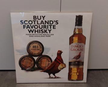 Famous grouse whisky winkel billboard. Plastic (hard) frame  beschikbaar voor biedingen
