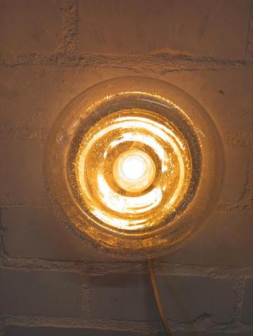 Vintage Glazen Wandlamp - Stijlvol en Uniek! beschikbaar voor biedingen