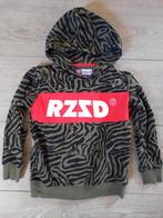 Raizzed trui met capuchon groen zwart print 8 / 128, Meisje, Trui of Vest, Ophalen of Verzenden, Zo goed als nieuw