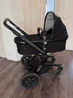 Zwarte Joolz kinderwagen incl. complete accessoires-set!, Kinderen en Baby's, Kinderwagens en Combinaties, Gebruikt, Verstelbare duwstang