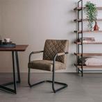 *ACTIE* Eetkamerstoel Civo Cognac Grijs Groen Gratis Bezorgd, Overige kleuren, Stoel Eetkamerstoel Stoelen Civo Groen Grijs Cognac