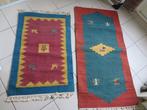 Vintage Vloerkleed Kelim 2 stuks 120 x 60 cm en 95 x 60 cm, Ophalen, 100 tot 150 cm, 50 tot 100 cm, Zo goed als nieuw