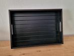 Dienblad Lifestyle zwart gelakt 44,5 x 30,5 cm, Ophalen of Verzenden, Nieuw, Rechthoekig, Hout