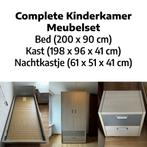 Complete kinderslaapkamer meubelset Bed Kledingkast Ladeblok, Ophalen, Zo goed als nieuw, Jongetje of Meisje