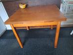 Houten tafel, uitschuifbaar tot 161 cm, Ophalen, Gebruikt, 50 tot 100 cm, Stevig, degelijk