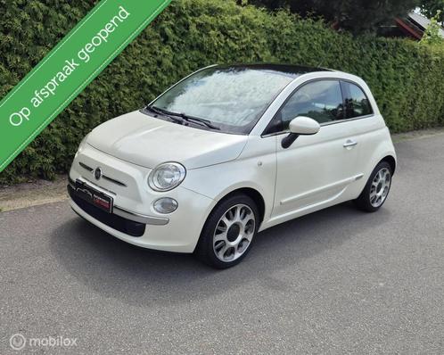 Fiat 500 1.2 Lounge GEEN IMPORT APK 6-26 Panoramadak Parelmo, Auto's, Fiat, Bedrijf, Te koop, ABS, Airbags, Airconditioning, Alarm